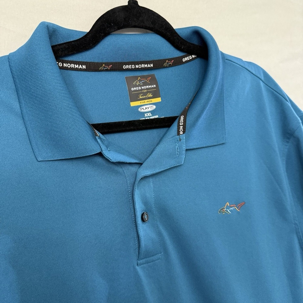 Greg Norman Shirt Men's 2XL Performance Golf Polo Short Sleeve